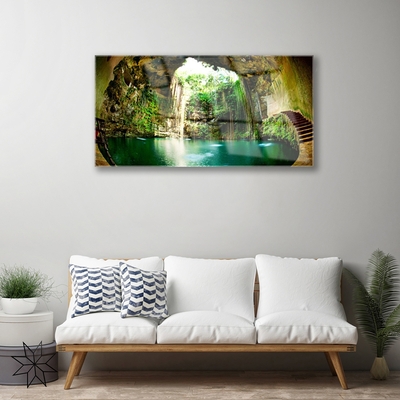 Acrylglasbilder Wasserfall Landschaft