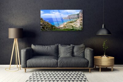 Acrylglasbilder Meer Strand Gebirge Landschaft