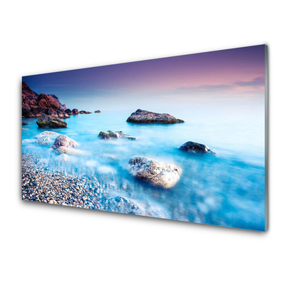 Acrylglasbilder Meer Steine Strand Landschaft