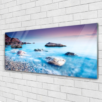 Acrylglasbilder Meer Steine Strand Landschaft