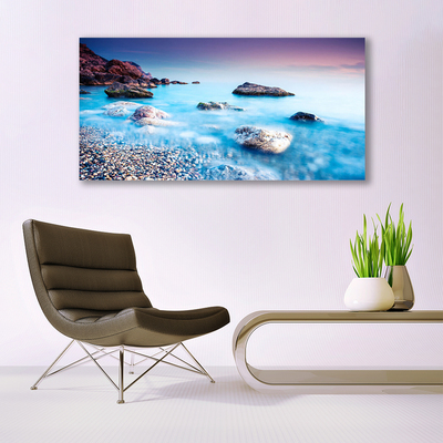 Acrylglasbilder Meer Steine Strand Landschaft