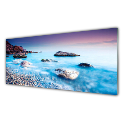 Acrylglasbilder Meer Steine Strand Landschaft