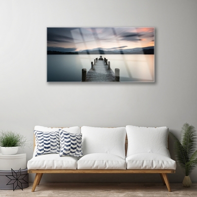 Acrylglasbilder Brücke Meer Architektur