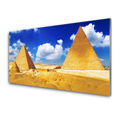 Acrylglasbilder Wüste Pyramiden Landschaft