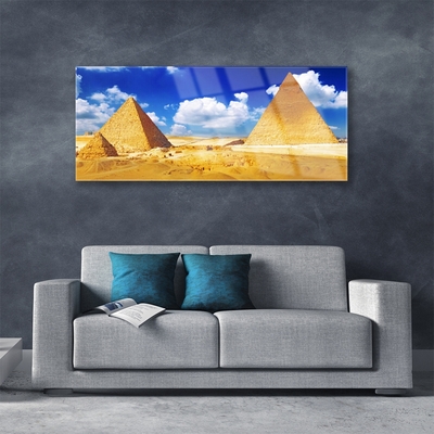 Acrylglasbilder Wüste Pyramiden Landschaft