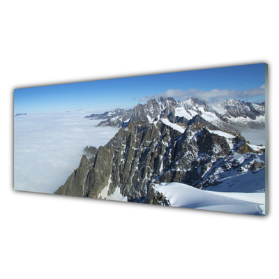 Acrylglasbilder Gebirge Nebel Landschaft