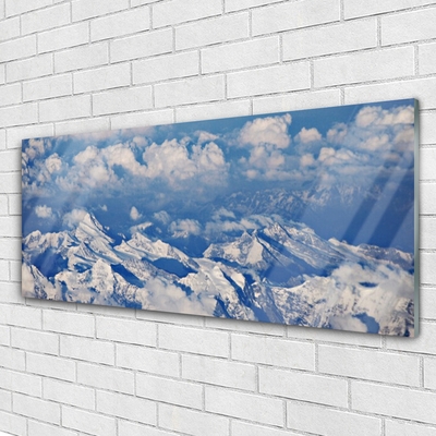 Acrylglasbilder Gebirge Wolken Landschaft