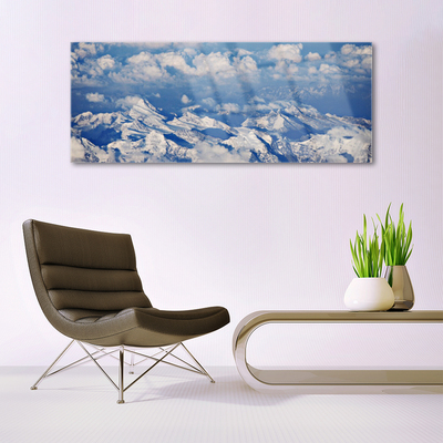 Acrylglasbilder Gebirge Wolken Landschaft