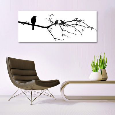 Acrylglasbilder Vögel Zweig Kunst