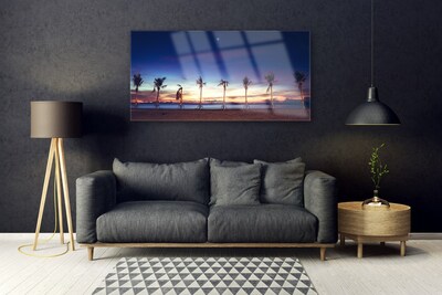 Acrylglasbilder Palmen Strand Meer Landschaft