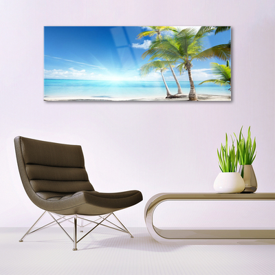 Acrylglasbilder Palmen Meer Landschaft