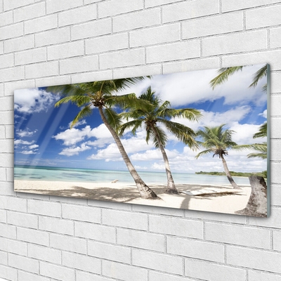 Acrylglasbilder Meer Strand Palmen Landschaft