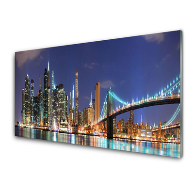 Acrylglasbilder Brücke Stadt Architektur