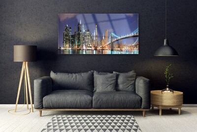 Acrylglasbilder Brücke Stadt Architektur