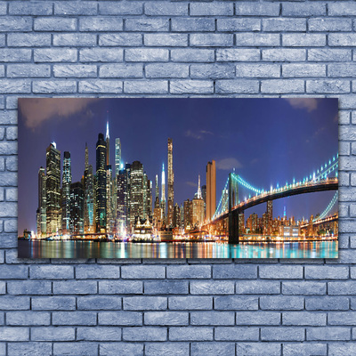 Acrylglasbilder Brücke Stadt Architektur