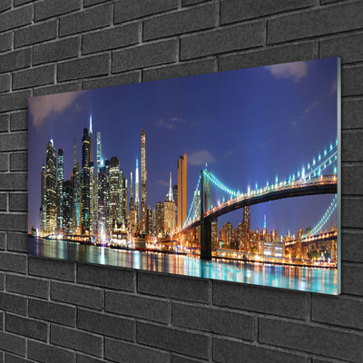 Acrylglasbilder Brücke Stadt Architektur