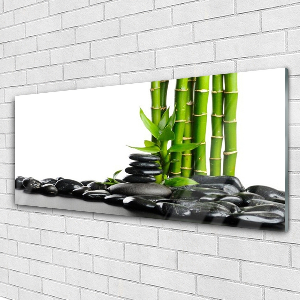 Acrylglasbilder Bambus Steine Kunst - Tulup.de