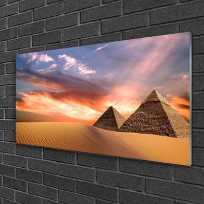 Acrylglasbilder Wüste Pyramiden Architektur