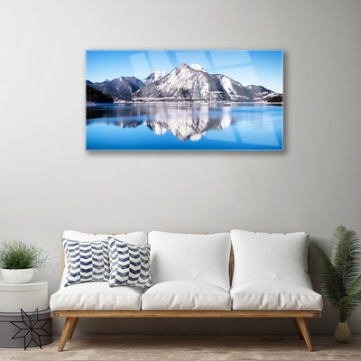 Acrylglasbilder See Gebirge Landschaft