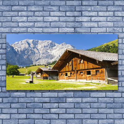 Acrylglasbilder Haus Gebirge Landschaft