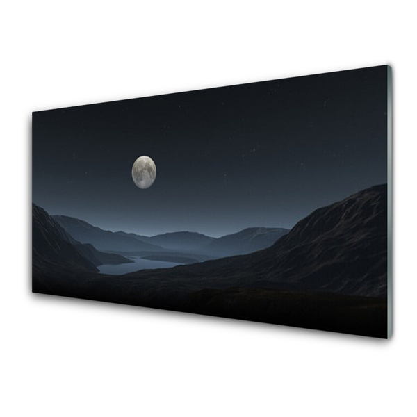 Acrylglasbilder Nacht Mond Landschaft