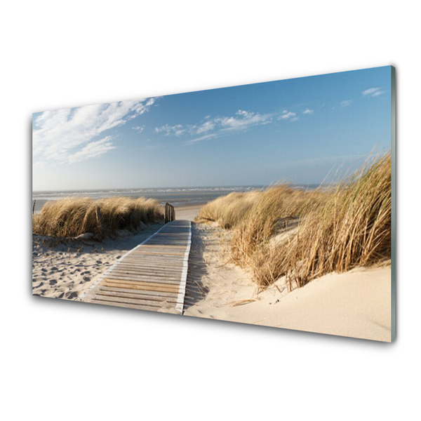 Acrylglasbilder Strand Weg Landschaft