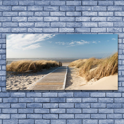 Acrylglasbilder Strand Weg Landschaft