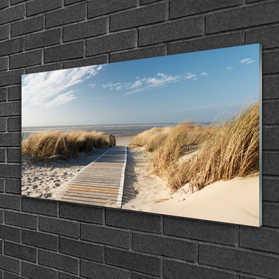 Acrylglasbilder Strand Weg Landschaft