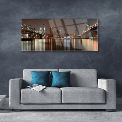 Acrylglasbilder Stadt Brücken Architektur