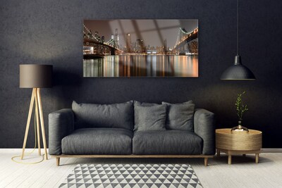 Acrylglasbilder Stadt Brücken Architektur
