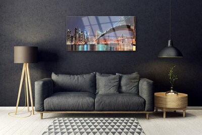 Acrylglasbilder Stadt Brücke Architektur