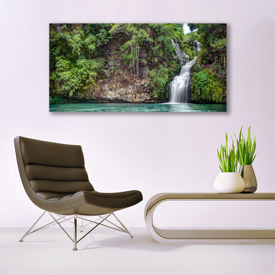 Acrylglasbilder Wasserfall Fels Natur