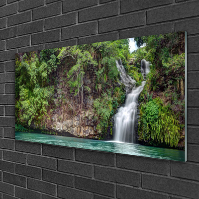 Acrylglasbilder Wasserfall Fels Natur