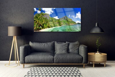 Acrylglasbilder Strand Gebirge Landschaft