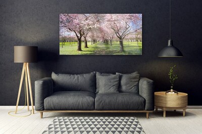 Acrylglasbilder Fußpfad Bäume Natur