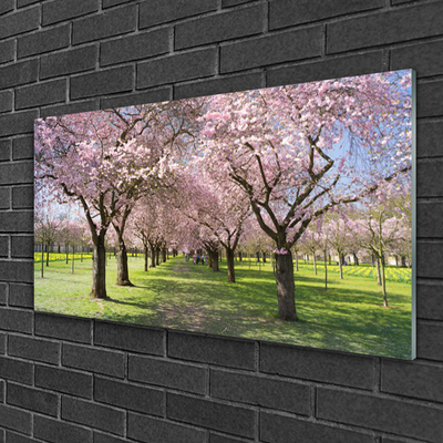Acrylglasbilder Fußpfad Bäume Natur