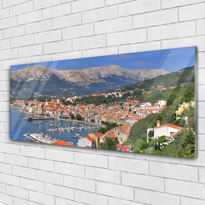 Acrylglasbilder Stadt Gebirge Meer Landschaft
