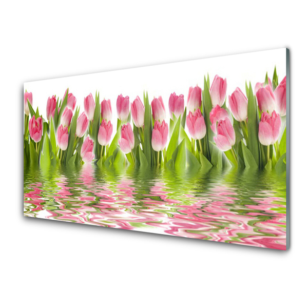 Glasbild aus Plexiglas® Tulpen Pflanzen