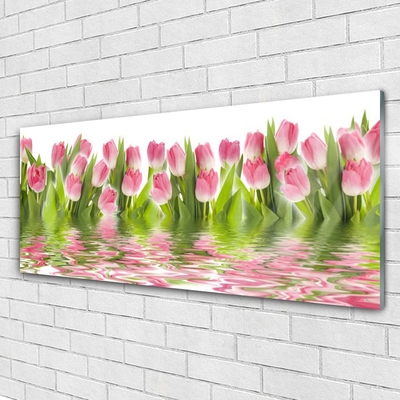 Glasbild aus Plexiglas® Tulpen Pflanzen