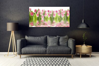 Glasbild aus Plexiglas® Tulpen Pflanzen