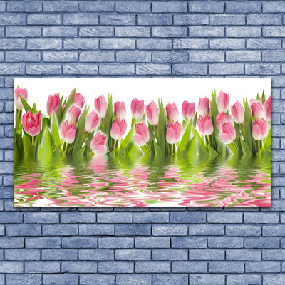 Glasbild aus Plexiglas® Tulpen Pflanzen