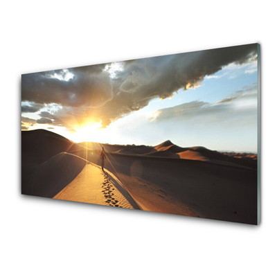 Glasbild aus Plexiglas® Wüste Landschaft