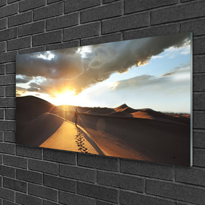 Glasbild aus Plexiglas® Wüste Landschaft