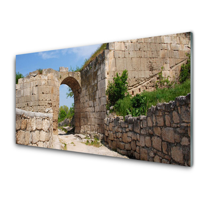 Glasbild aus Plexiglas® Ruine Architektur