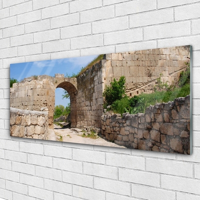 Glasbild aus Plexiglas® Ruine Architektur