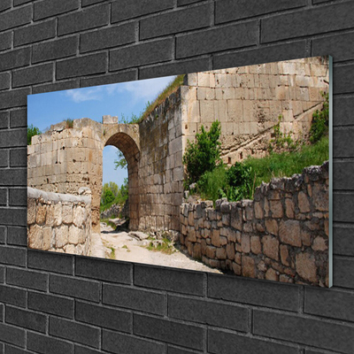 Glasbild aus Plexiglas® Ruine Architektur