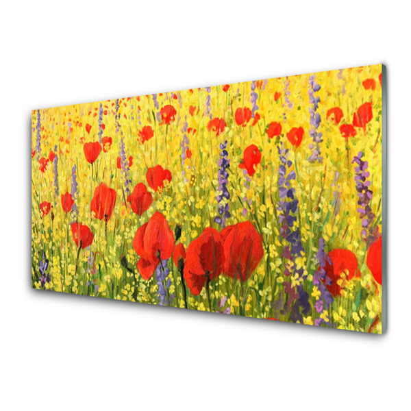 Glasbild aus Plexiglas® Blumen Pflanzen