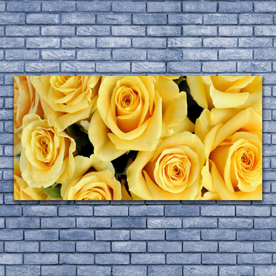 Glasbild aus Plexiglas® Rosen Pflanzen