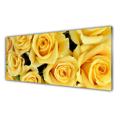 Glasbild aus Plexiglas® Rosen Pflanzen