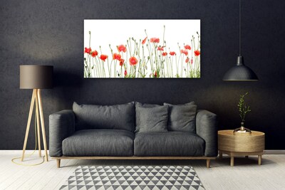 Glasbild aus Plexiglas® Mohnblumen Pflanzen